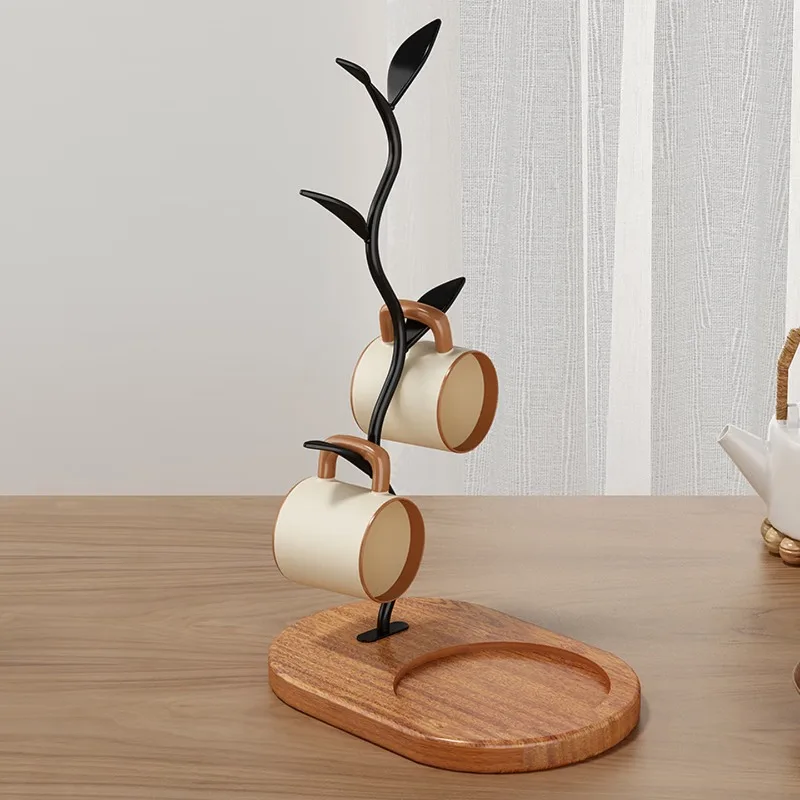 Tree-shaped water cup rack, household living room dining table, coffee tea cup storage rack