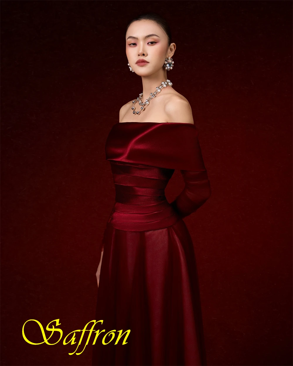 Moda personalizada organza a linha vestido de noite clássico barco pescoço vestidos de baile temperamento vestidos de ocasião especial