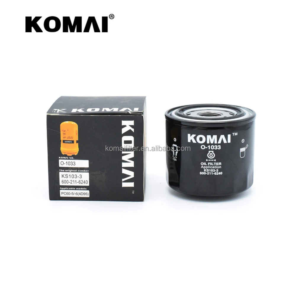 

For Komatsu PC60 PC100 Excavator Oil Filter 600-211-6230 600-211-6240 600-211-6241 600-211-6242 600-211-6248