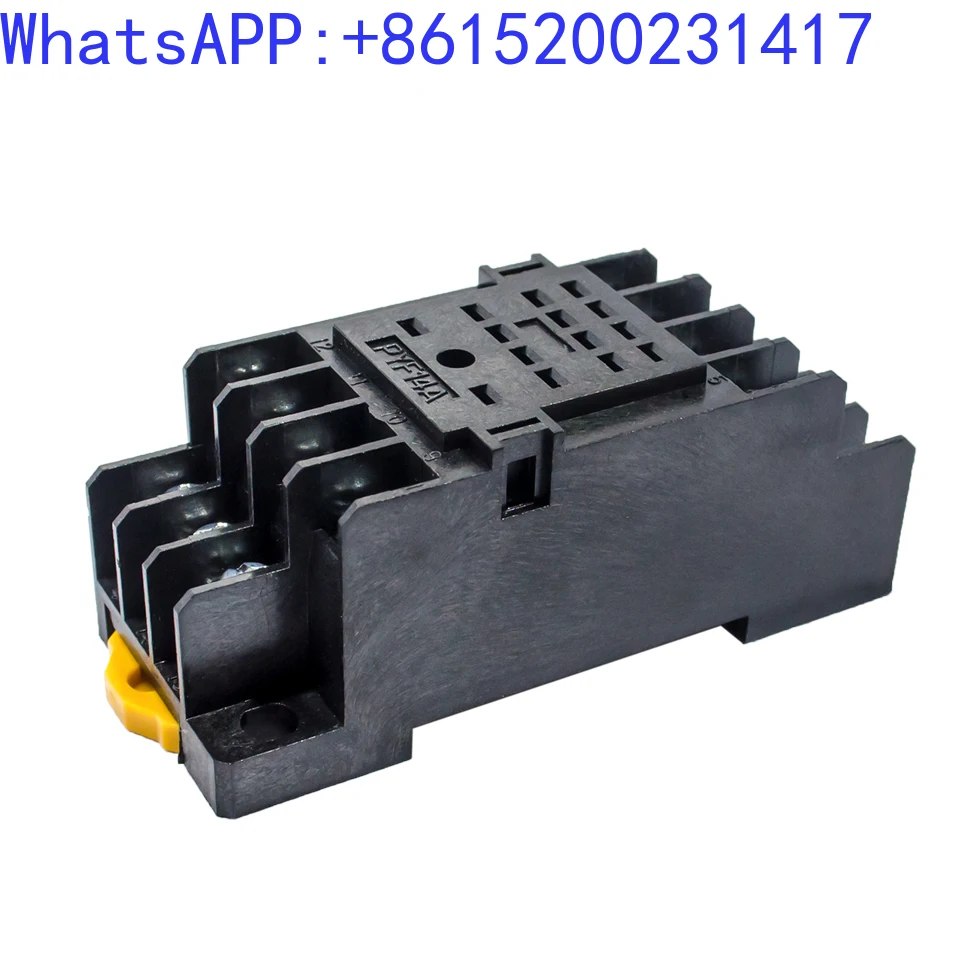 Small intermediate relay base 8-pin, 11 pin, 14 pin PTF08A PYF08A/11A/PYF14A large foot round(10PCS)