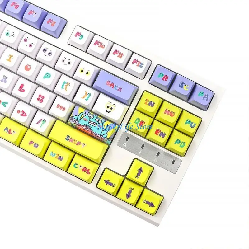 

E65E 144 Клавиши/Установка xda Profile Lucky Number Keycap для механической клавиатуры PBT Dye Cap