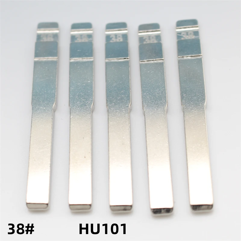 

FLYBETTTER OEM 50Pcs 38# HU101 Metal Blank Uncut Remote Key Blade For Ford Focus For Keydiy KD Xhorse VVDI JMD