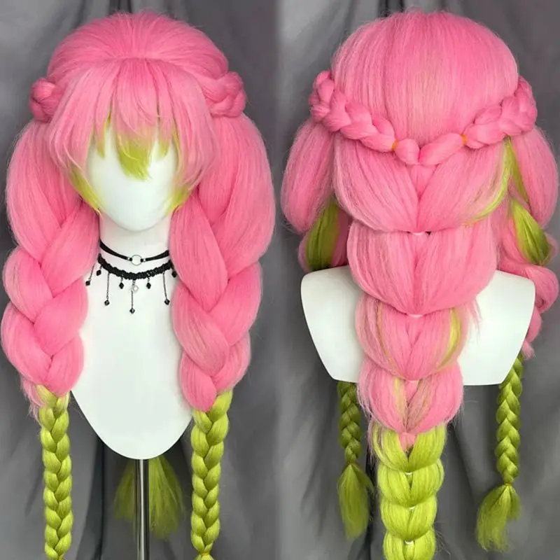 デーモンスレイヤー小夜見アニメコスプレ厚手ウィッグ新モデルフェスティバルパフォーマンスコスチュームアクセサリーヘアエクステンション