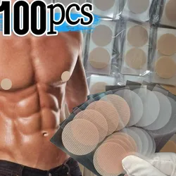 2/100Pcs Self-Adhesive Men Nipple Cover Disposable Waterproof Invisible Shirts Tights Anti-bulge Nipple Sticker Breathable Pads