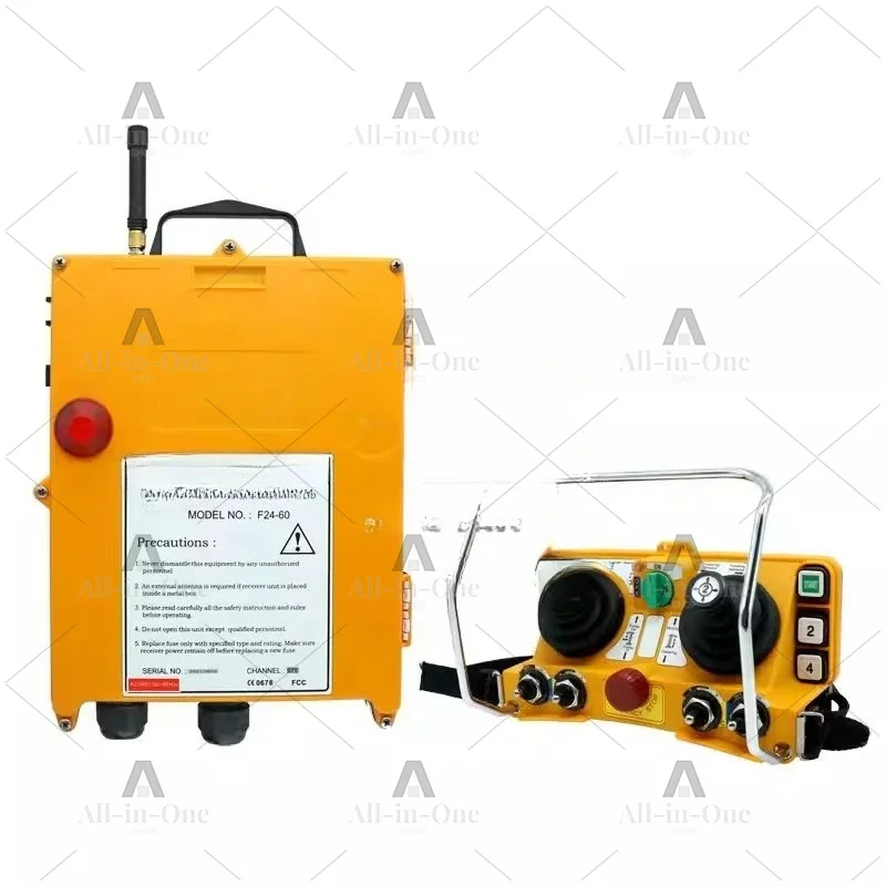 New industrial wireless remote control with 6 buttons, dual rocker, waterproof and , for tower crane
