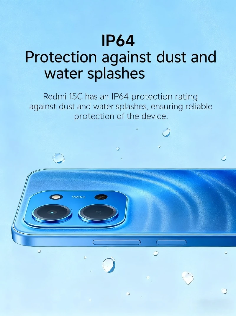 Xiaomi Redmi 15C Versione 6,9 pollici 120Hz Alta frequenza di aggiornamento 50MP AI Fotocamera 33W Ricarica rapida Telefoni cellulari Smartphone