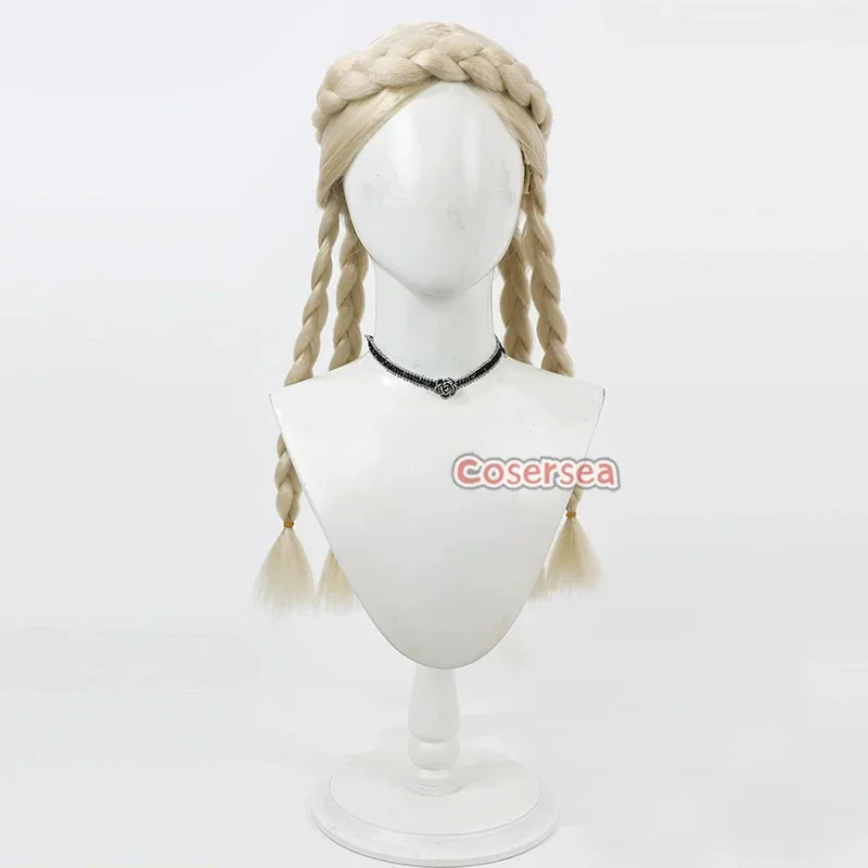 

Wiwiwi 123Cosersea Косплей Парики Identity V Vera Nair 50 см Женский Длинный Светло-русый Плетеный Парик Синтетические Волосы Heat Resi