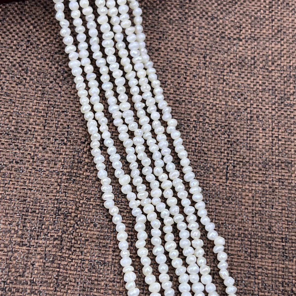 

1.8*2mm AA Natural Freshwater Small Round Bead Pearl Isolated Jewelry Make DIY Necklace Bracelet Accessories Wedding Women