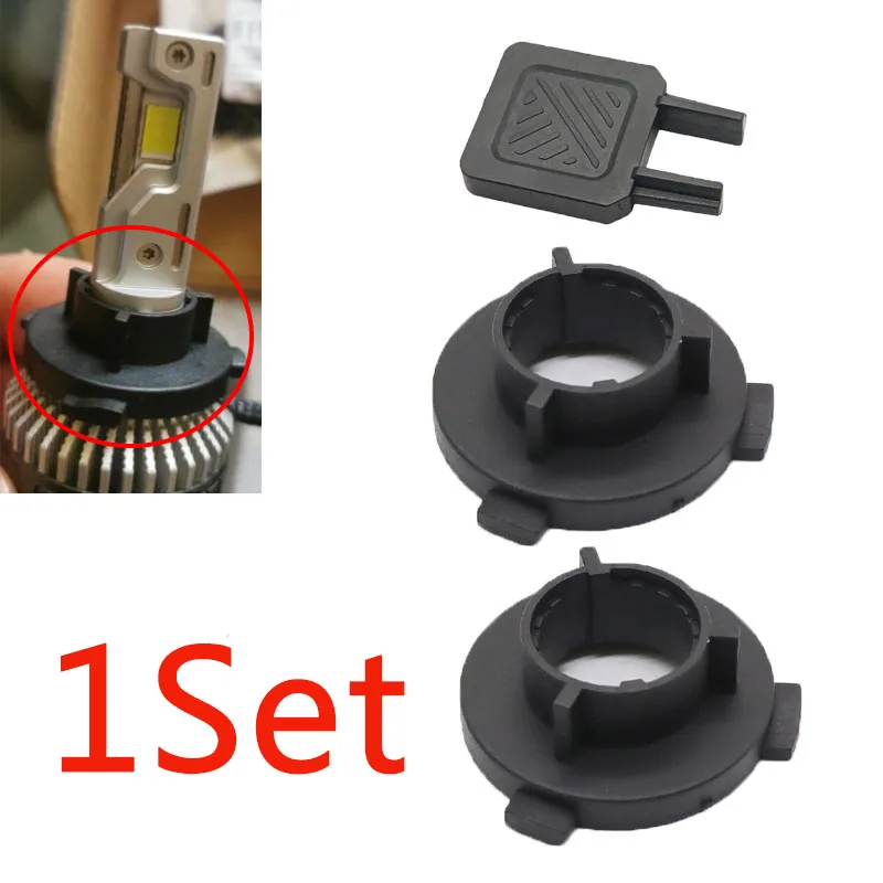 1 Set ABS H7 LED Adapter Holder For KIA K3 K4 K5 Sorento Hyundai New SantaFe Sonata 9 Coupe Tucson Headlights Base Car Parts