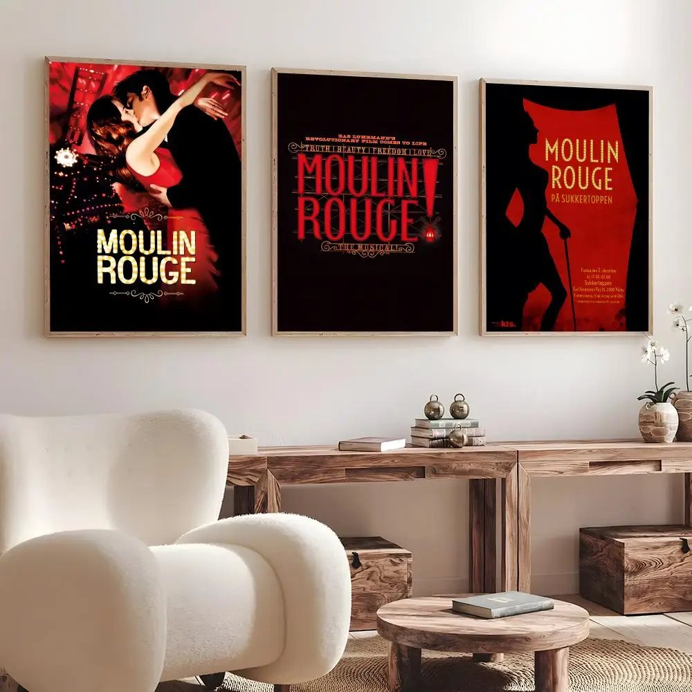 Movie Moulin Rouge!   Print Wall Art Pictures Canvas Painting Living Room Bedroom Home Decor Poster