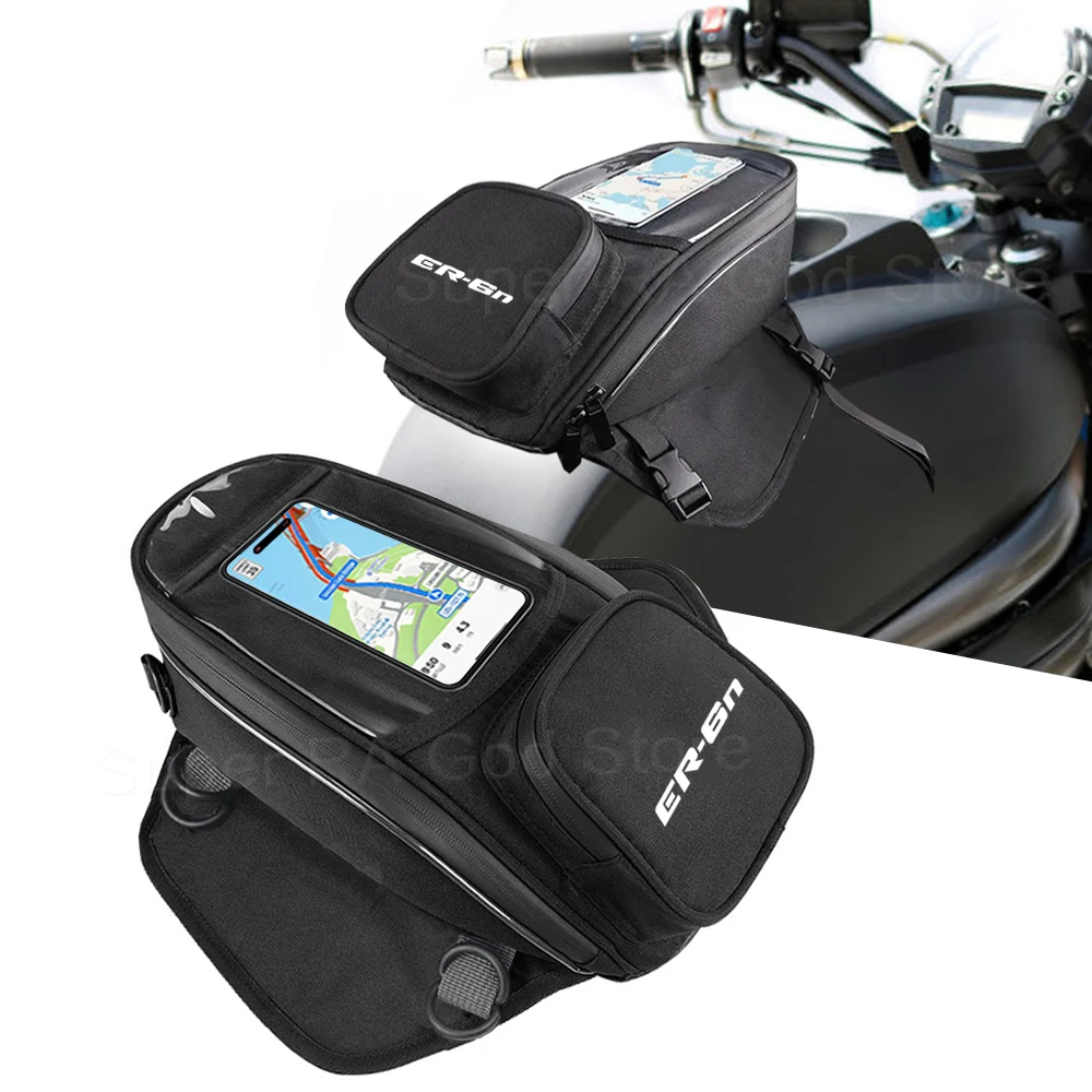 

For ER-6n 2007-2017 2009 2010 2011 2012 2013 2014 2015 2016 2021 2022 2023 Motorcycle fuel tank navigation pack is waterproof