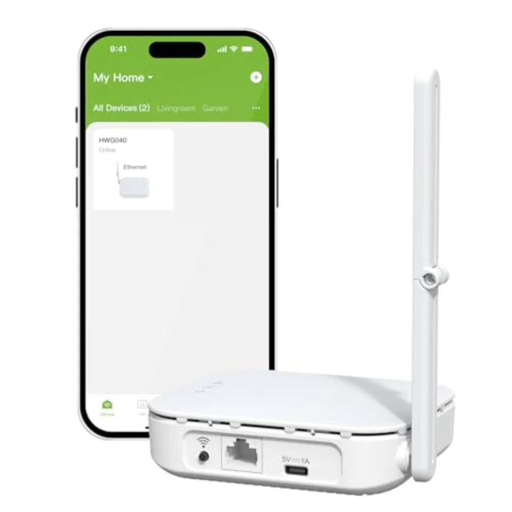 For RAINPOINT Ethernet For Gateway for Smart Water Timer Compatible with For RAINPOINT Mobile Application Only