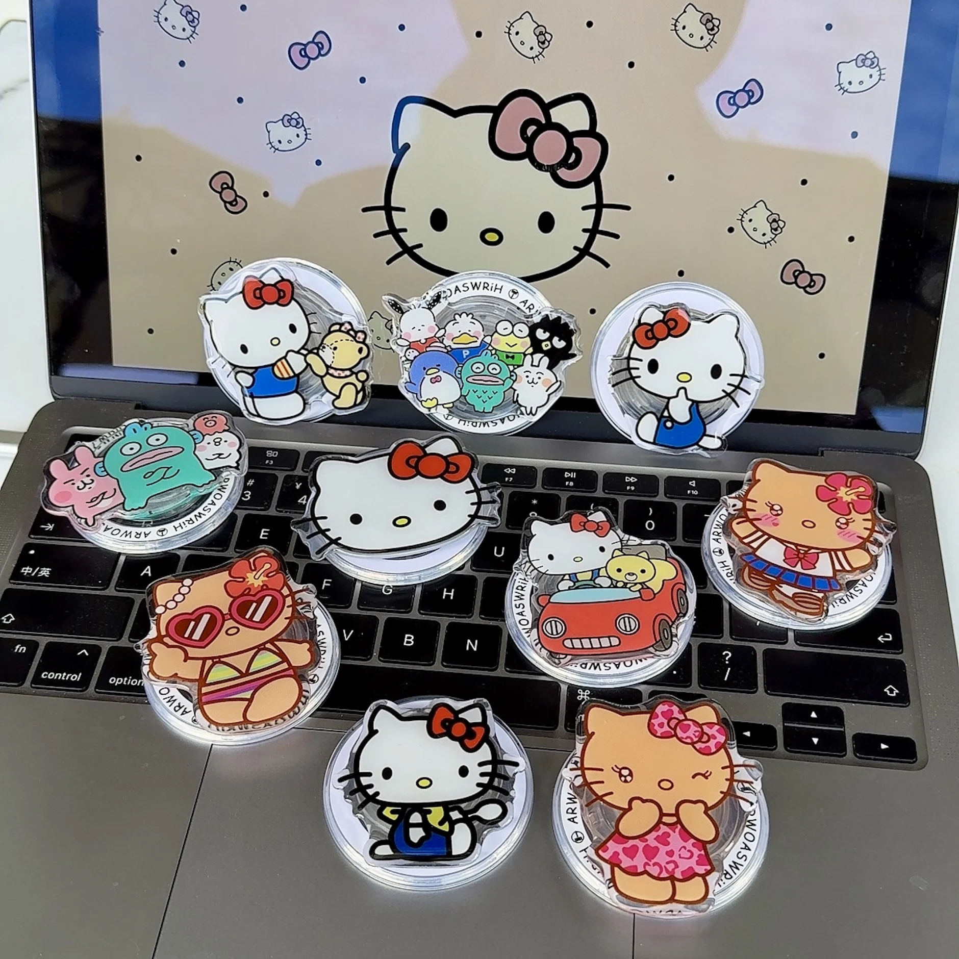 

Desk Phone Stand Must-Haves For Hello Kitty Hangyodon Magsafe Magnetic Phone Grip Tok Stand Cartoon Magnetic Mobile Phone Holder