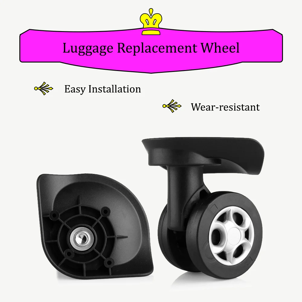 W130 Travel Bag Wheel Password Luggage Roller Replacement Accessories Universal Detachable Wear-Resistant Wheel Repairing Kit