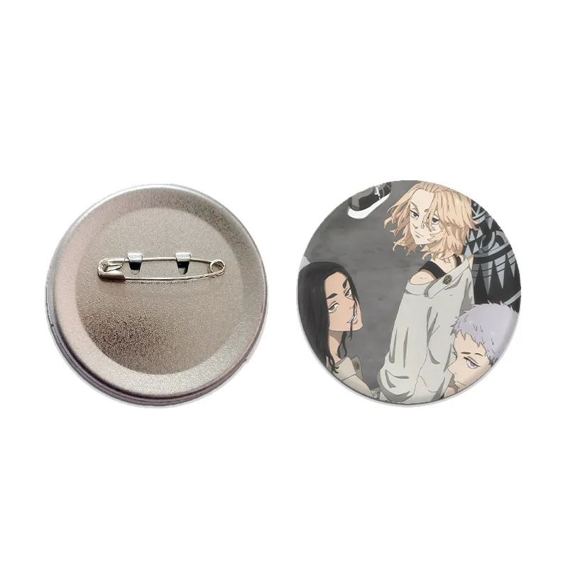 Tokyo Revengers Character Series Manga Style Enamel Pin Badge Mirror Keychain Anime Merchandise Collectible Gift for Fans