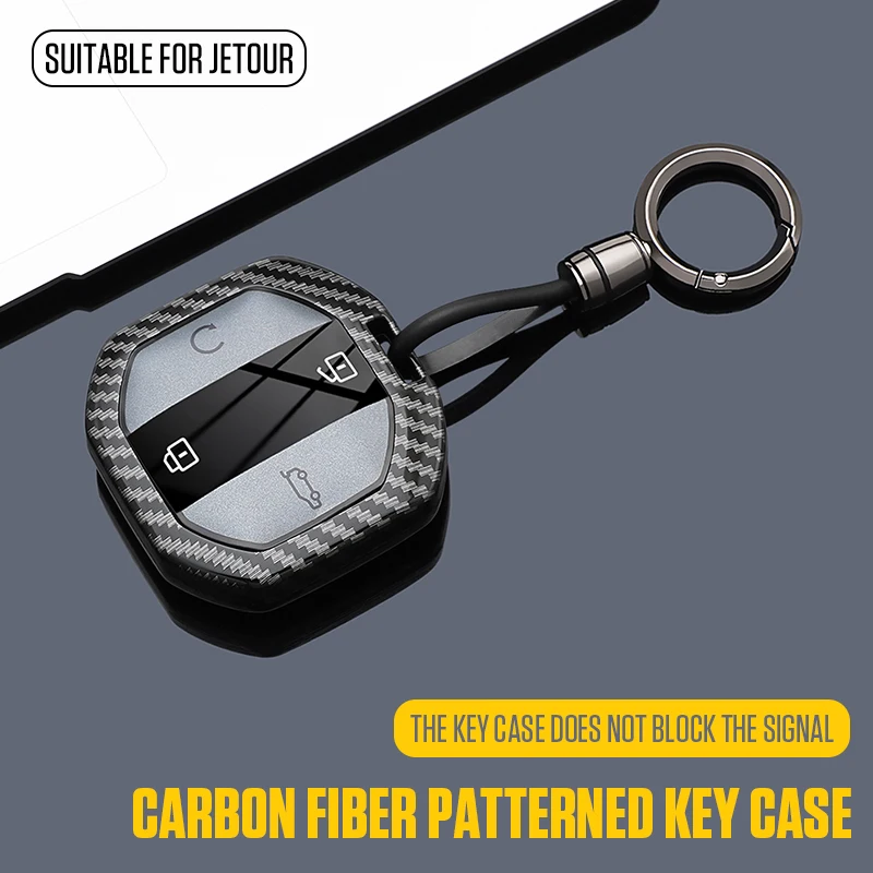 Key Fob for Jetour Freedom Shanhai T1 Traveller 2024 2025+ Remote Case Cover Shell Keychain Holder Car Accessories