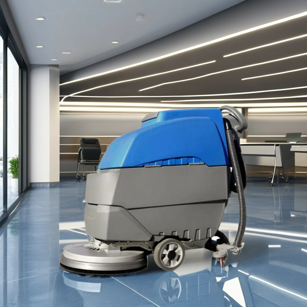 Commercial Battery Operated Single Disc Brush Tile Cleaning Equipment Auto Floor Cleaner Scrubber Machine