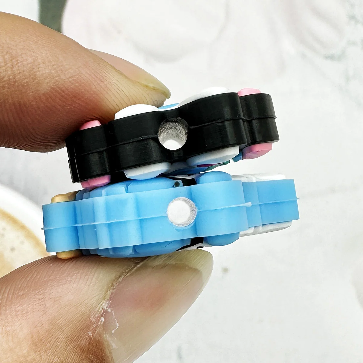 10 Uds. De cuentas de silicona con dibujos de puntos, cuentas de enfoque, cuentas para mordedor, juguete para bebé, cadena para pezones DIY,