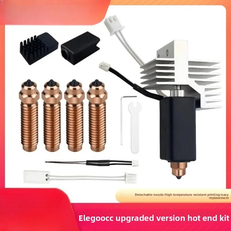 

3D printer accessories for Elegoo CC hot end kit nozzle silicone sleeve ceramic heating temperature measurement