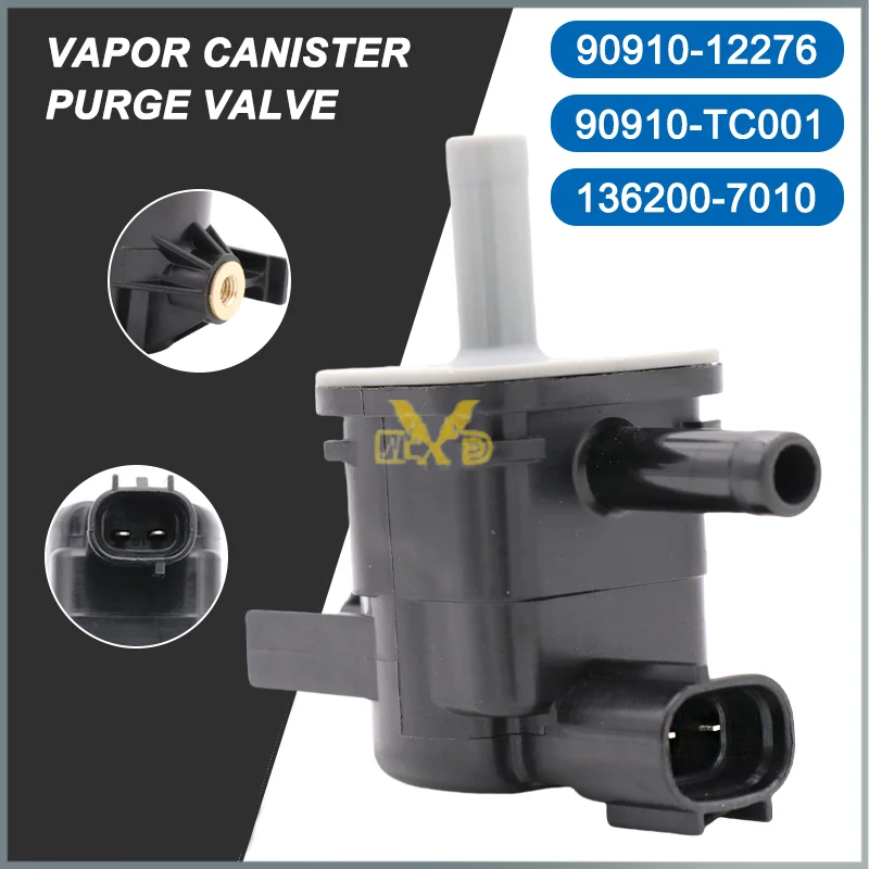 

Vacuum Switch Valve Vapor Purge Solenoid 90910-12276 90910-TC001 136200-7010 for Toyota 4Runner Camry Corolla Matrix Scion xA xB