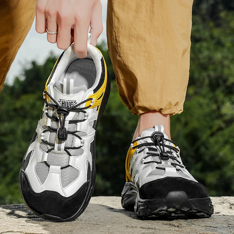 รองเท้าผ้าใบผู้ชายสุดหรู ระบายอากาศได้ดี รองเท้าลำลองแฟชั่น รองเท้าวิ่ง รองเท้ากีฬา - รองเท้าผู้ชายที่ใส่สบาย ระบายอากาศได้ดี