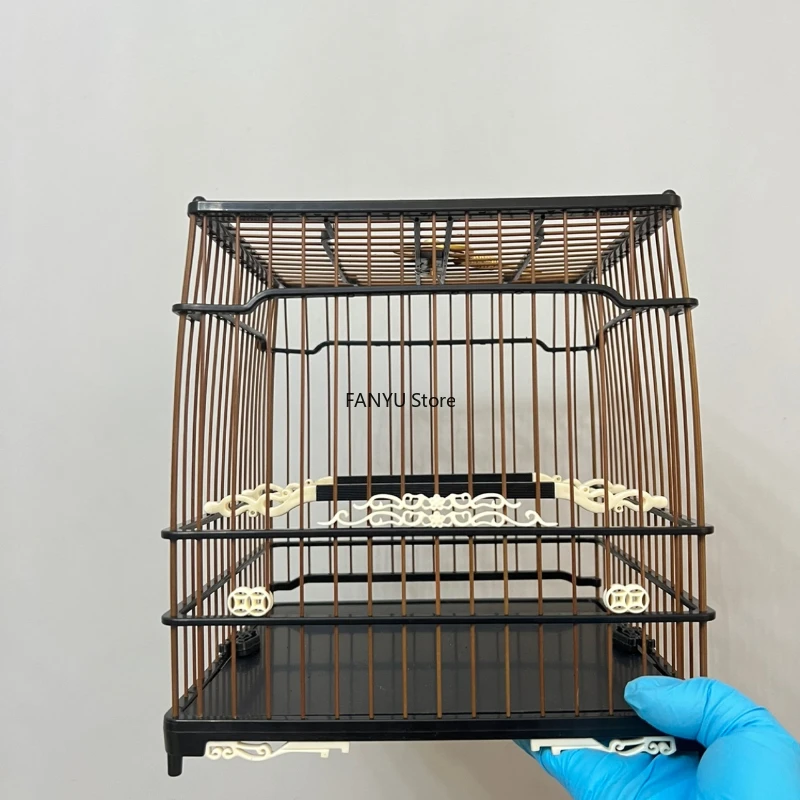 

Canary Parrot Bird Cages Wooden Outdoors Southe Park Budgie Bird Cages Quail Decoration Cage Pour Oiseaux Pet Products WZ50BC