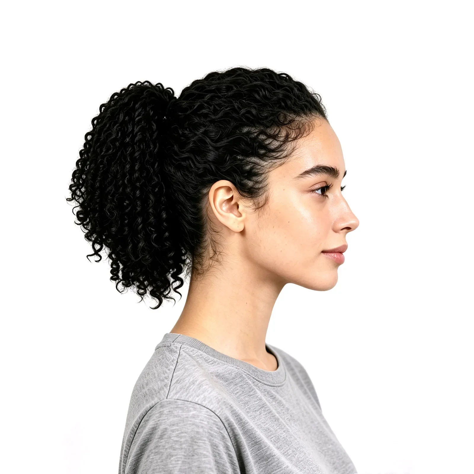 

Ponytail Extension Drawstring Spiral Kinky Curly Short 8 Inch Synthetic Afro Spring Coil Ponytails Hair For Black Women