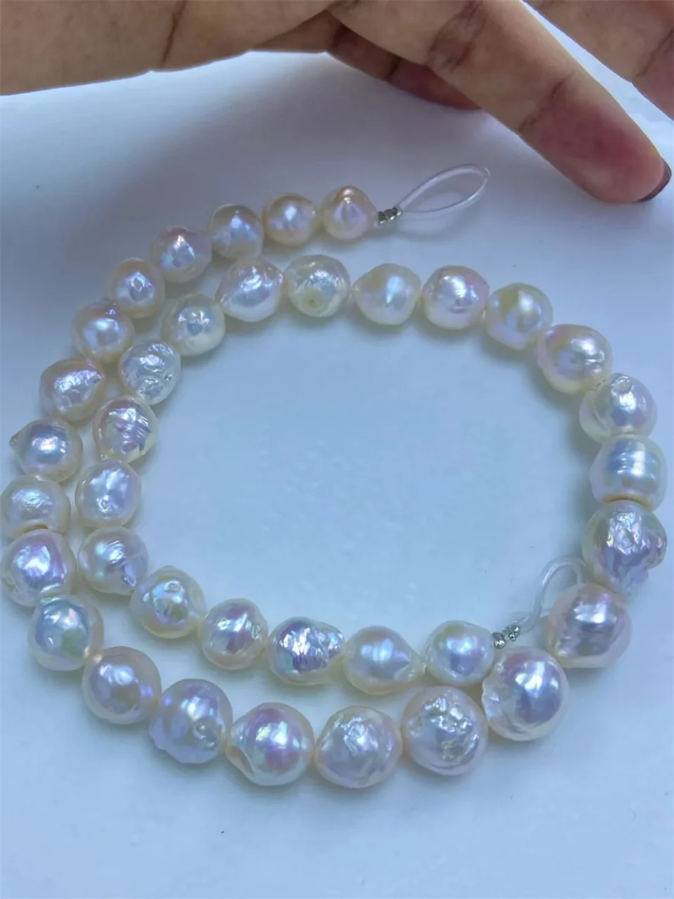 10-13mm AA Quality 100% Real Natural Freshwater Cultured Baroque White Teardrop Pearls Strand For Jewelry Make Accessory