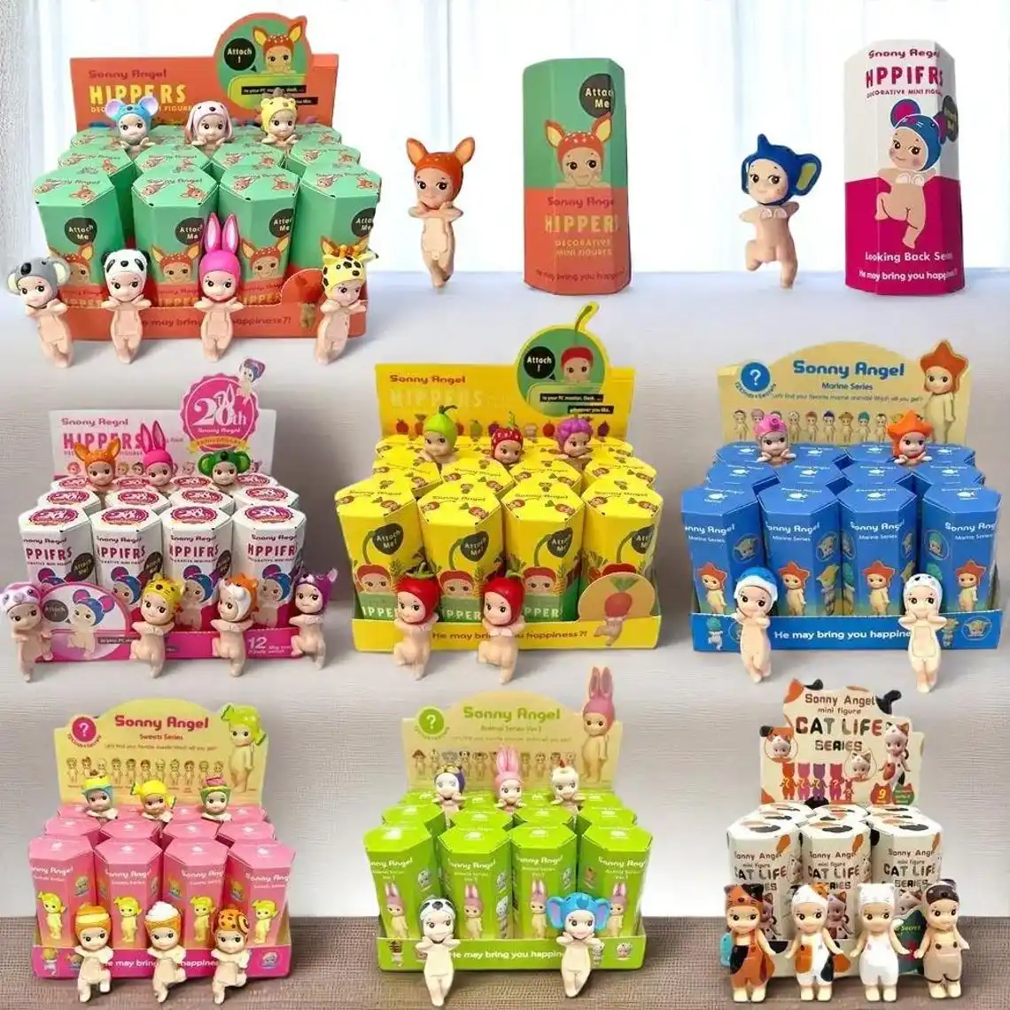 Caja ciega de animales Sonny Angel, serie de cosecha del 20 ° aniversario, figuras de Anime de Ángel frutal, muñecos de juguete para regalo de Navidad para niños