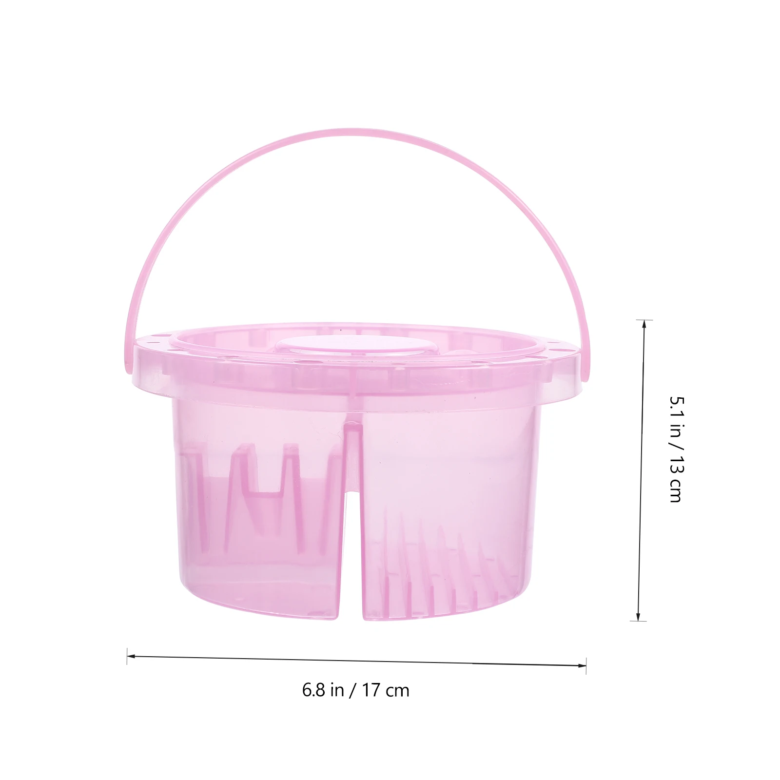 

1pc Paint Brush Washer Bucket with Holes Portable Brush Cleaning Tub Drying Holder Oil Watercolor Painting Tool Style