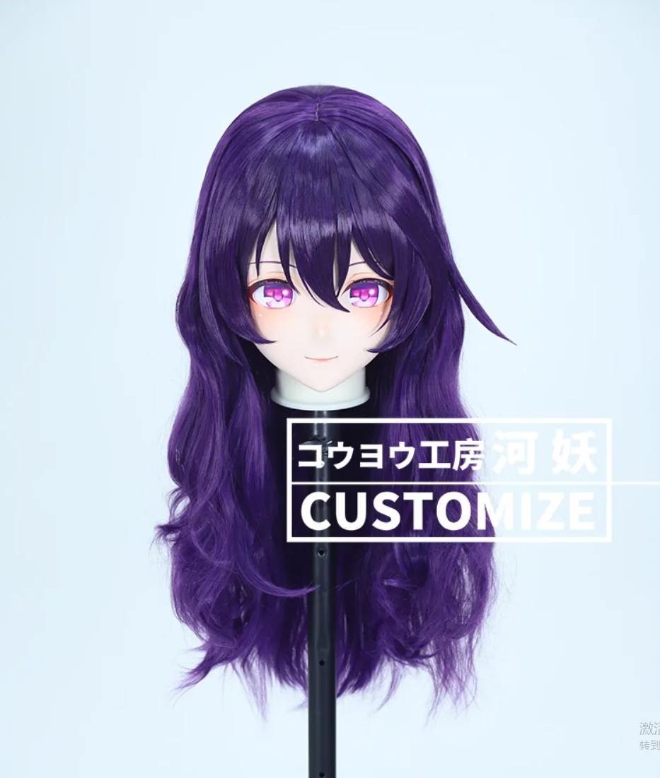 C-10146 Customize Full Head Resin Cartoon Cosplay Japanese Character Anime Role Play Crossdress Kigurumi Mask With Back Shell