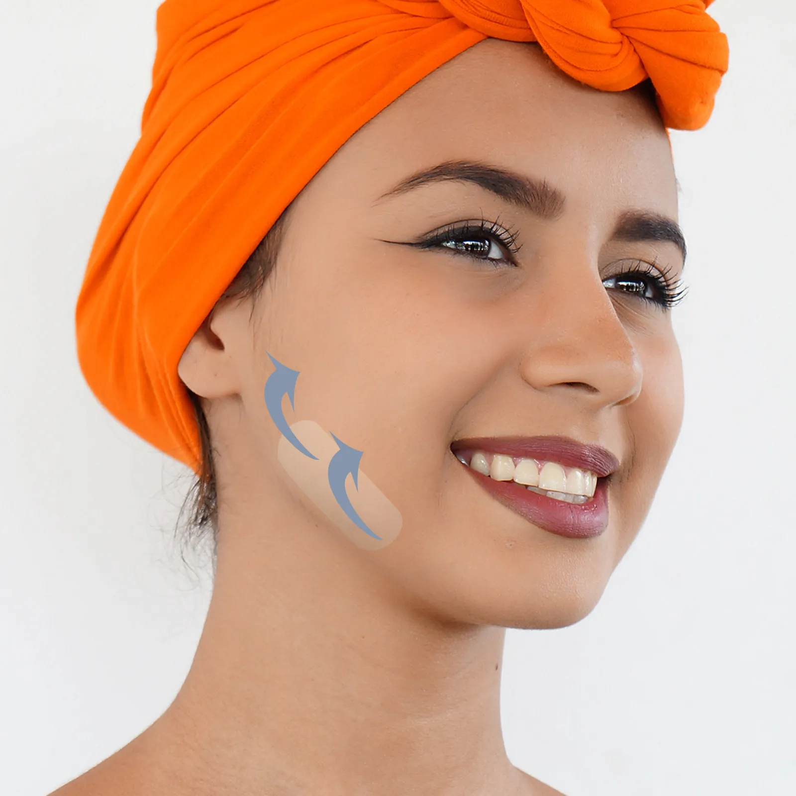 

80Pcs Tapes Breathable Invisible Face Stickers Elastic Adhesive Facial Skin Lifting Patches Portable Slimming V-Shaped