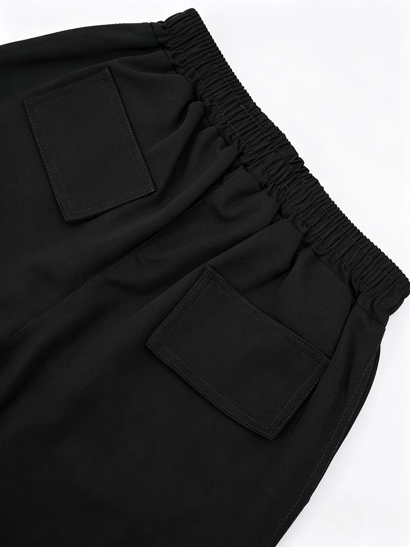 Herren Cargo-Hosen mit elastischem Bund, Kordelzug, mehreren Taschen, normaler Passform, geradem Bein, lässige Frühlings- und Herbst-Outdoor-Streetwear-Hosen – Detail 14