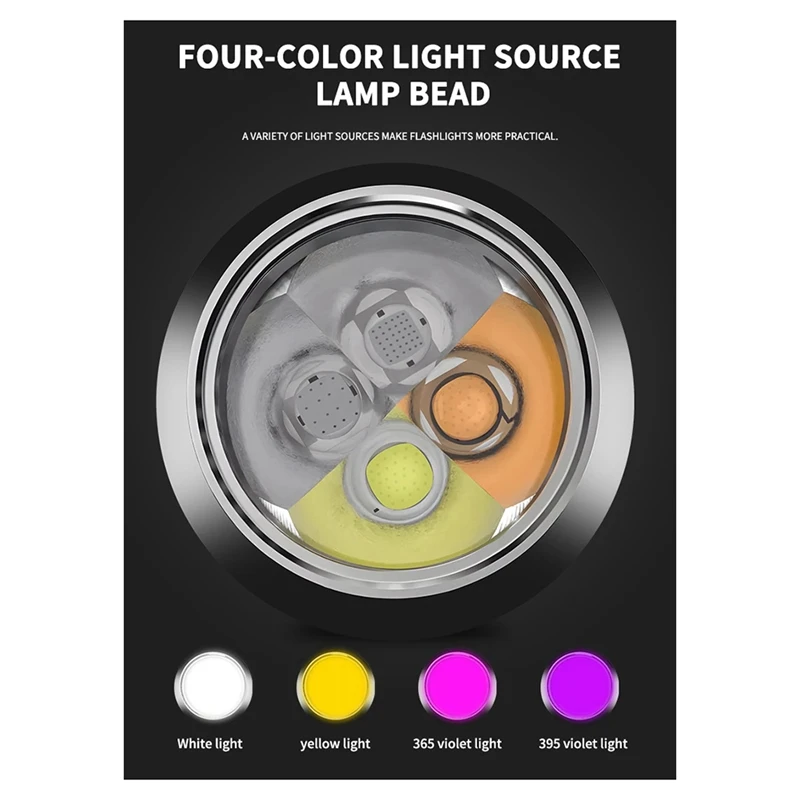 

1366 Ручка УФ-фонарик с бесступенчатым затемнением, детектор денег, лампа, фонарик, минеральный флуоресцентный маркер для кошек, серебристый A50M