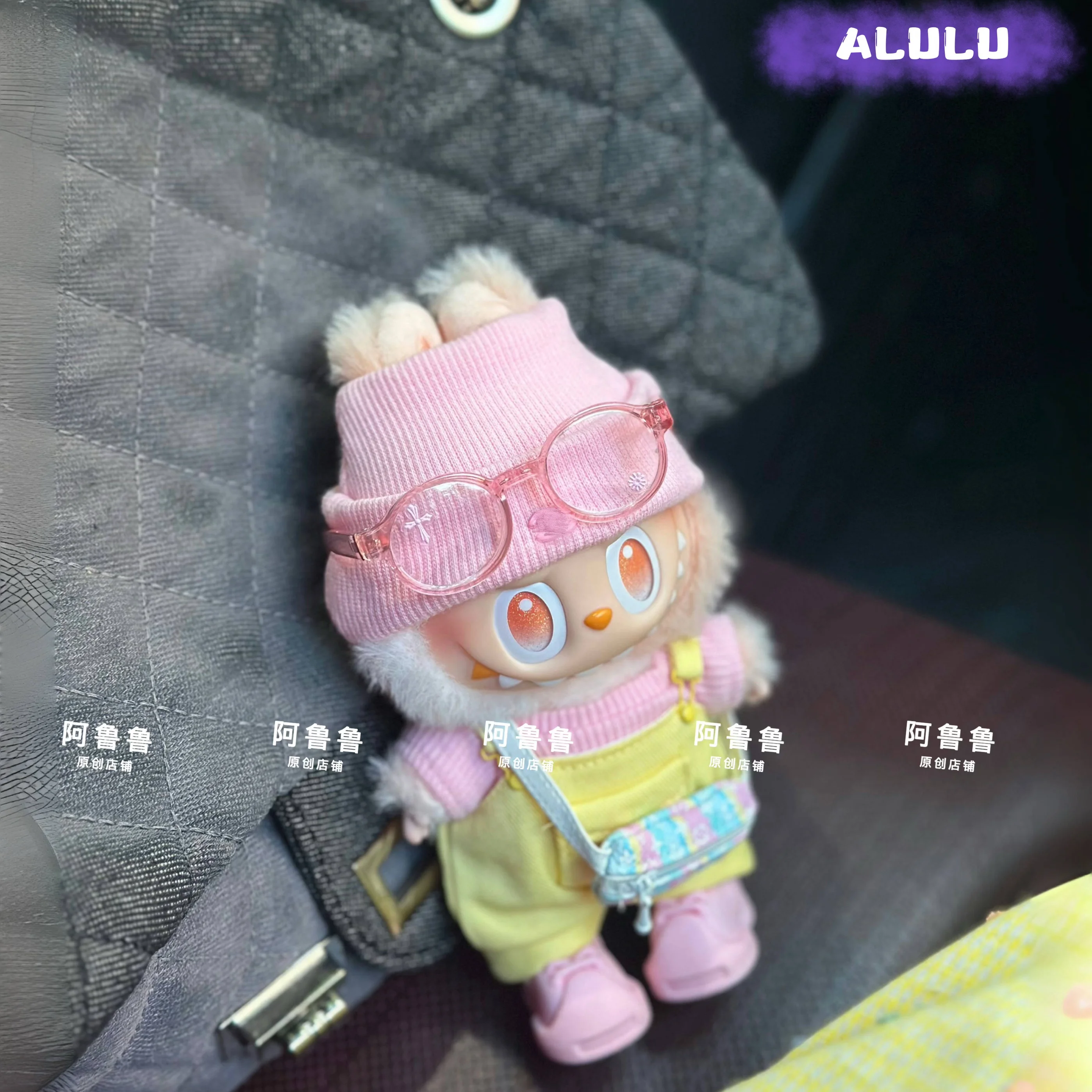 

Cute Plush Doll Fashion Outfit Shoulder Straps Pants Clothes for Labubu Doll Decoration DIY Gift Accessories