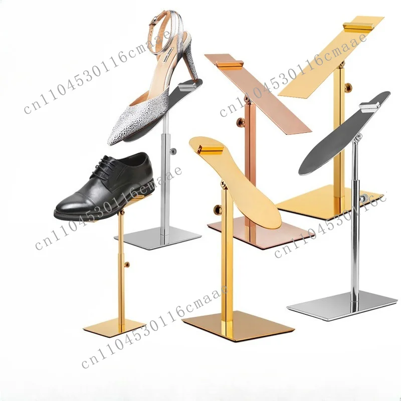 Shopping mall shoe holder shelf display props, stainless steel  store  rack  display rack