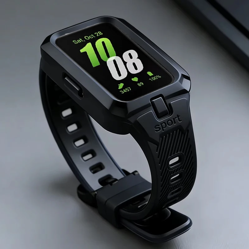 Correa de silicona 2 en 1 + funda para Samsung Galaxy Fit 3, pulsera deportiva de repuesto para reloj inteligente, Correa para Samsung Fit 3