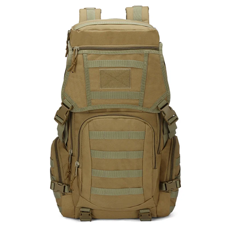 2024 New Outdoor Sports Camouflage Backpack Fan Mountaineering Hiking Backpack Double Shoulder Backpack