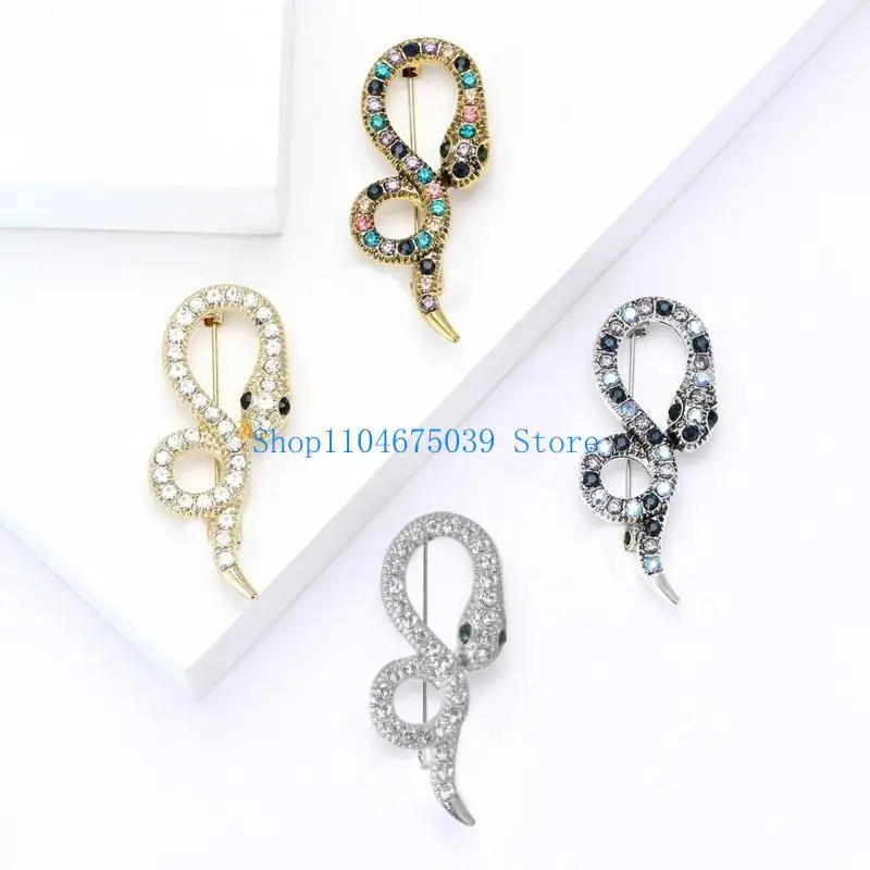 5ASD أنيقة بروش مع أحجار الراين للجنسين أزياء إكسسوارات بروش مناسبة لتعزيز اللباس الحفلات والبدلات #2