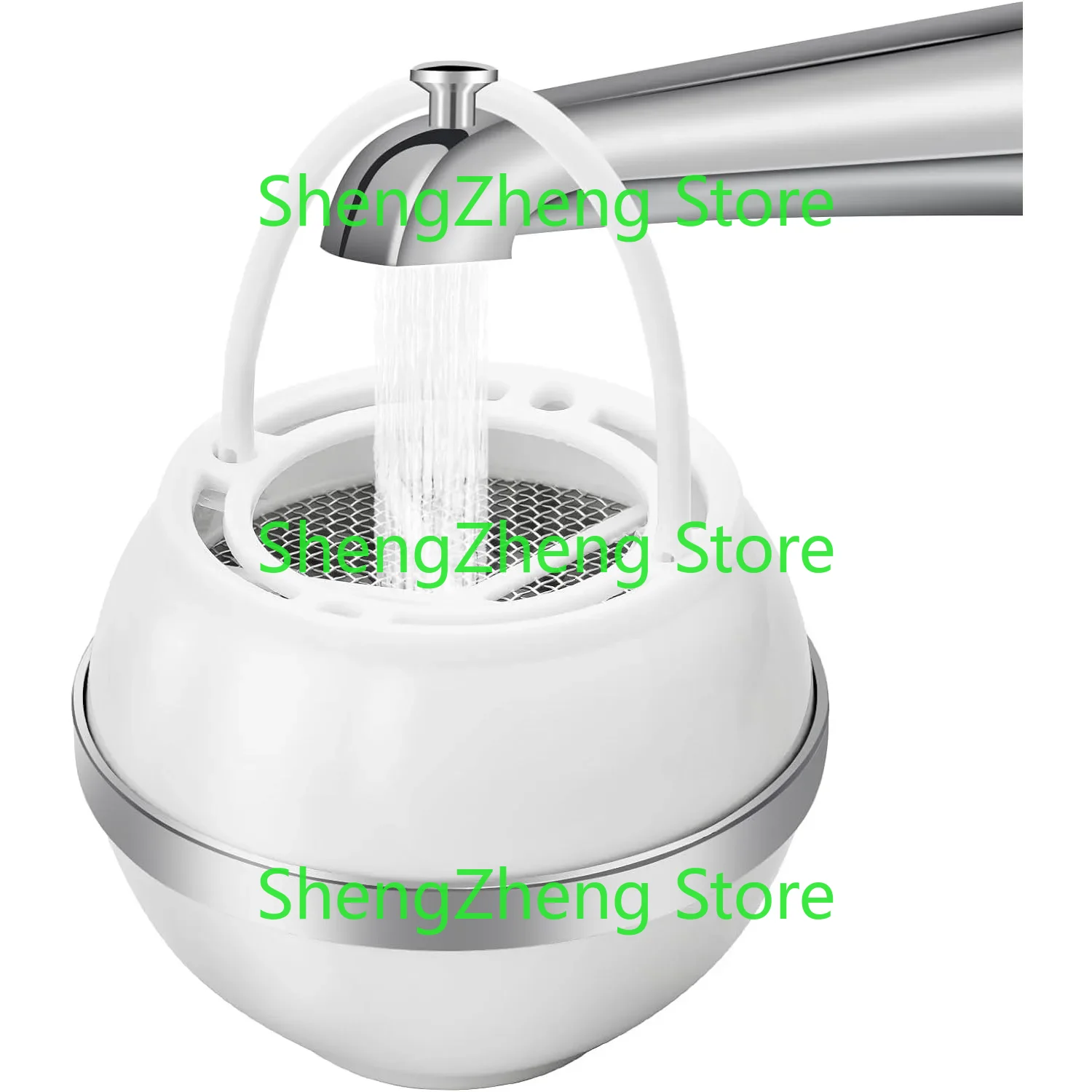 

Шариковый фильтр для воды для ванны Удаляет хлор Улучшает качество воды для более мягкой, гладкой кожи, душа, не содержит BPA - 2500 галлонов фильтрации