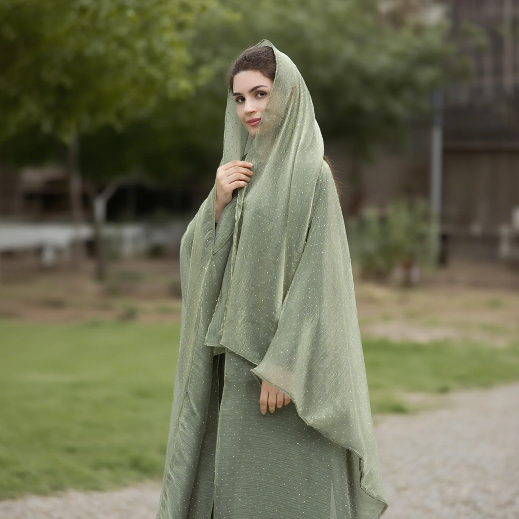 Abaya musulmana brillante de Dubái para mujer, vestidos largos para mujer, ropa islámica, Abaya, bata tipo kimono abierta, caftán Djellaba musulmán para mujer, nuevo