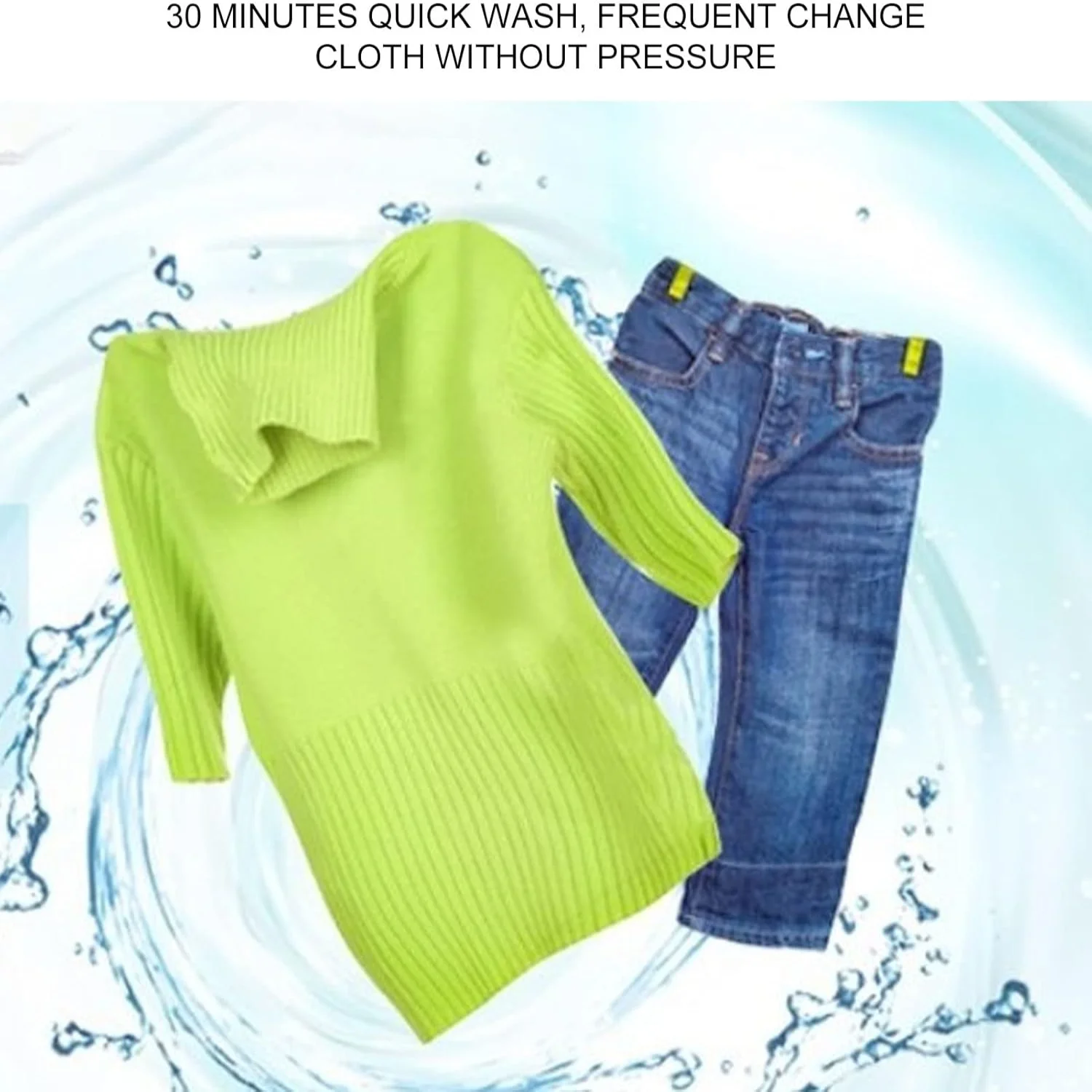 Travell Washer, Mini Washing Machine USB Portable Turbine 60W Laundry Tub Travel Washer  Plug 100\u2011240V for Socks Underwear