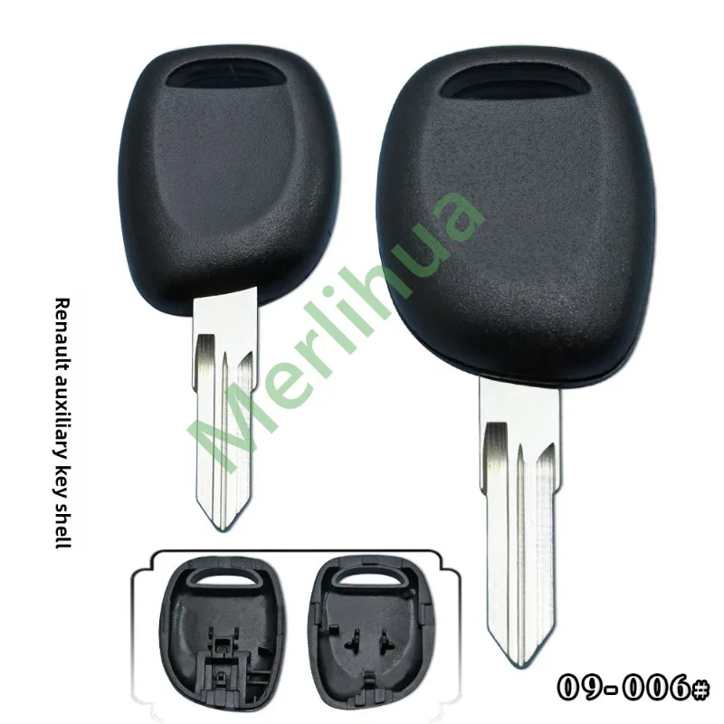 FOR Renault Car Secondary Chip Remote Key Fob Shell Replacement Housing Case Spare Uncut Key Blank