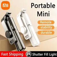Xiaomi Selfie Stick Bluetooth Remote Control Phone Remote Shutter Fill Light Phone Holder Mini Tripod Wireless Selfie Stick
