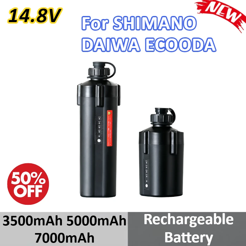 

14.8V 3500mAh 5000mAh 7000mAh Electric Reel Battery For SHIMANO DAIWA ECOODA Marine Fishing Reel Hand Grenade Battery