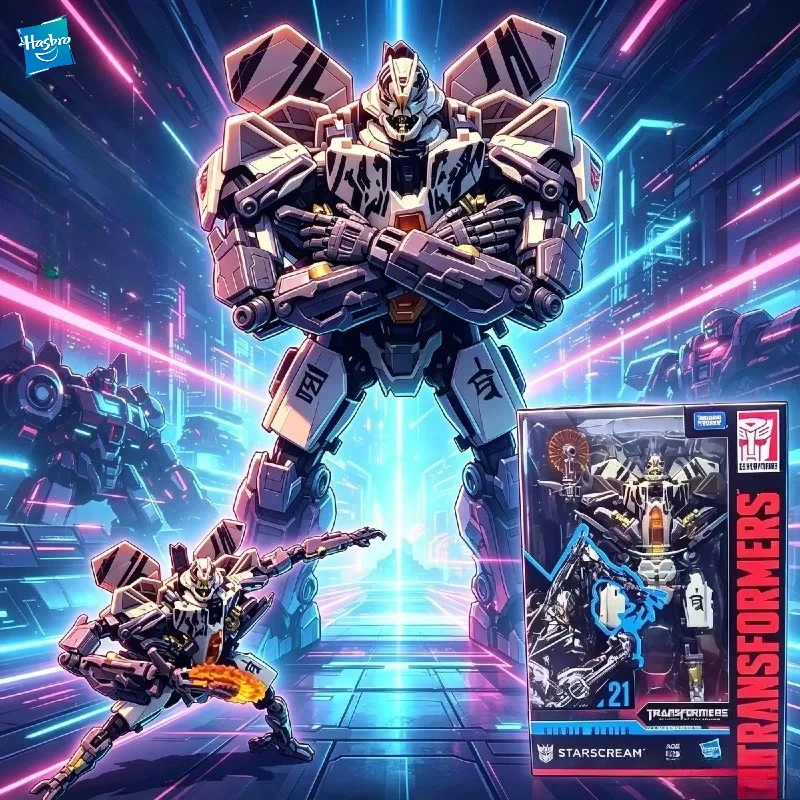 

В НАЛИЧИИ: Деформируемая игрушка Hasbro Studio Series SS21 Starscream, модель робота F-22, игрушка-подарок
