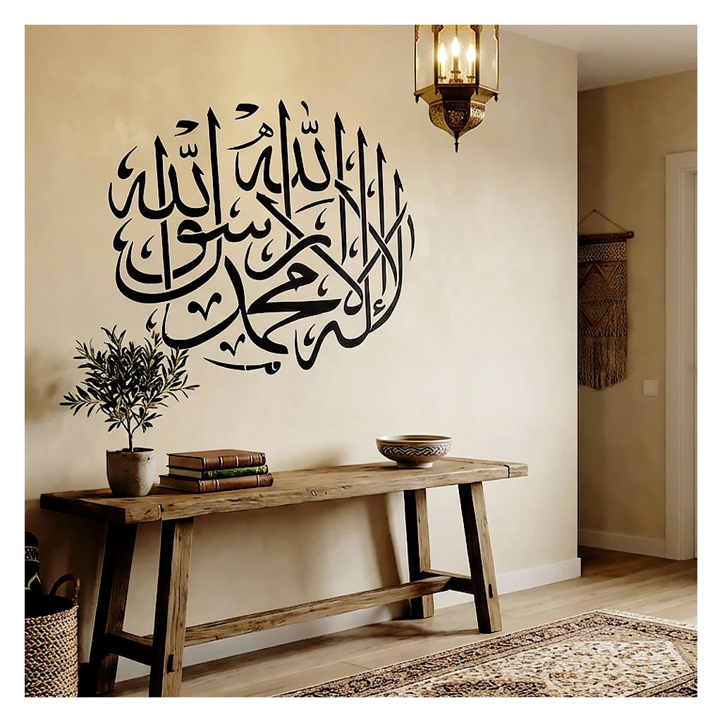 

Large Islamic Wall Stencil for Painting 30cm-64cm Arabic Calligraphy Art Template Reusable Muslim Home Decor Prayer Corner