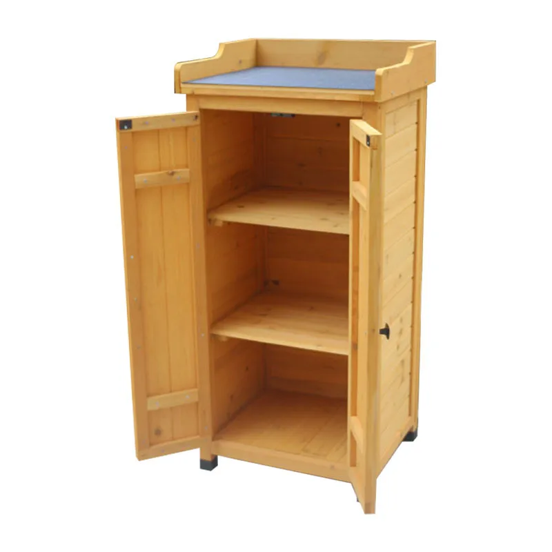 

Outdoor Wooden Multi-layer Storage Cabinet Garden Tool Box Locker Locker Garden Gardening Tool Cabinet