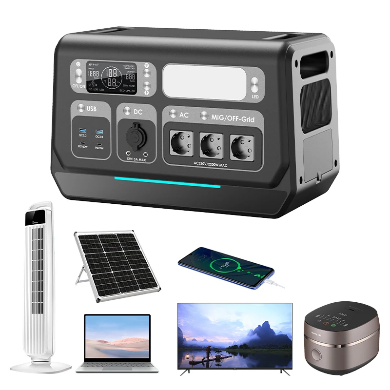 

300W 600W 1200W 2400w Portable Energy Station With an Extra Battery Pack That Can Be Charged Solar Energy Portable Power Station