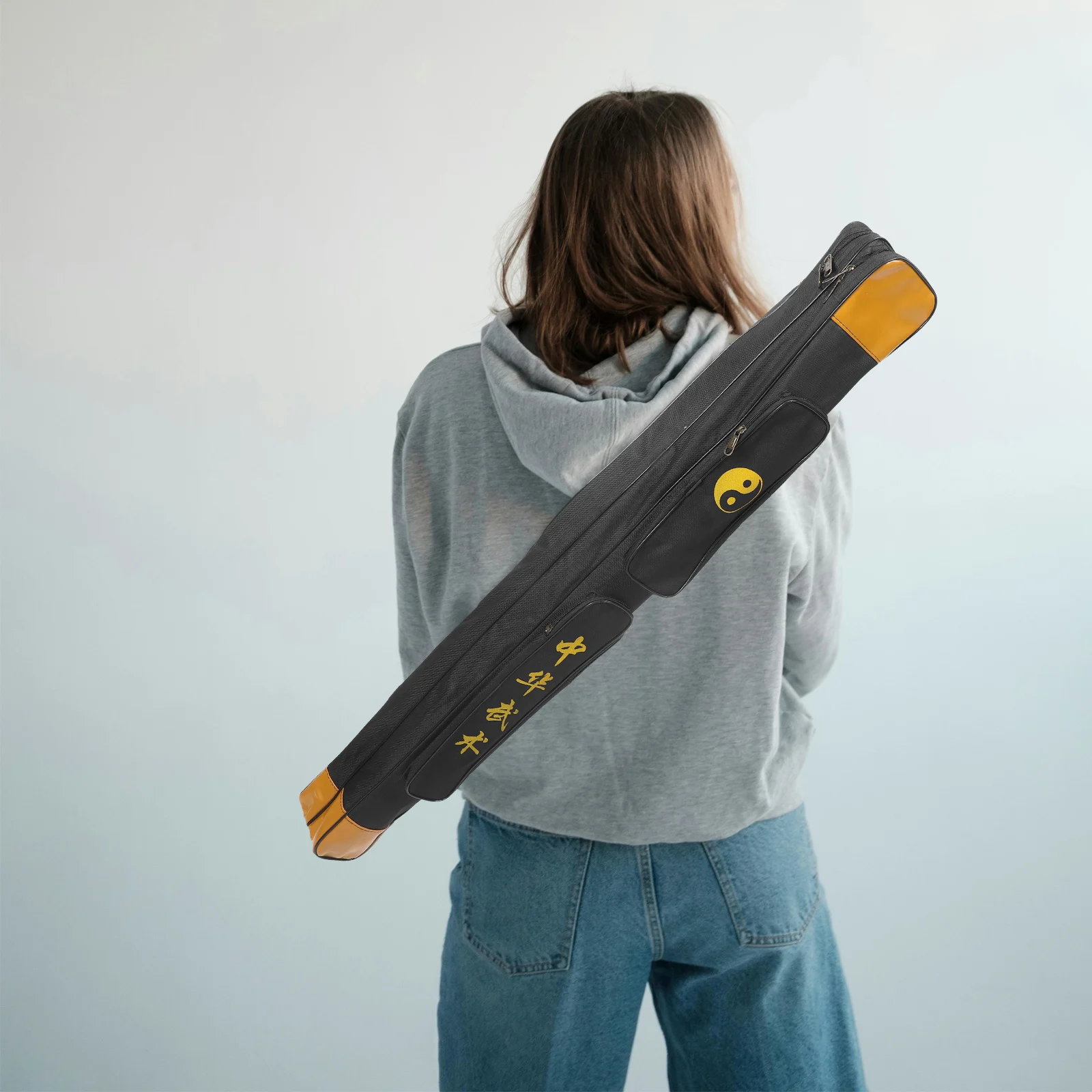 

Double Layer Sword Sheath Durable Oxford Cloth Wear Resistant Compact Size Martial Supplies sword carrying
